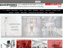 Tablet Screenshot of danceworks.net